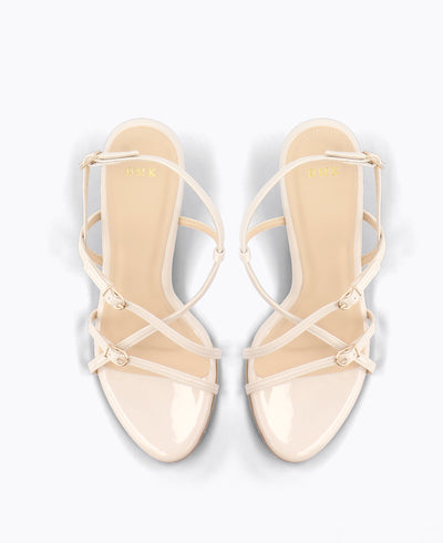 Maeve Strappy Heel Sandals - Beige