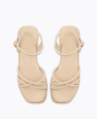 Lisa Platform Sandals - Beige
