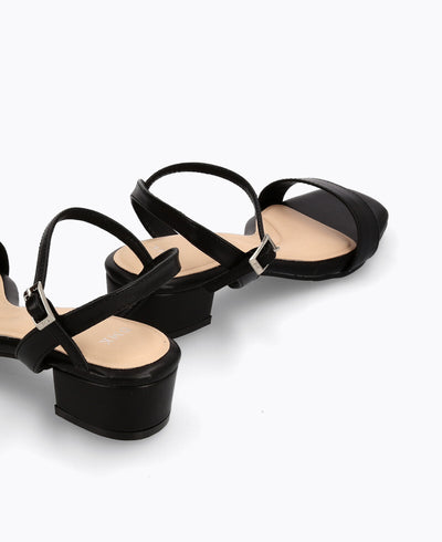 Judith Block Heel Sandals - Black