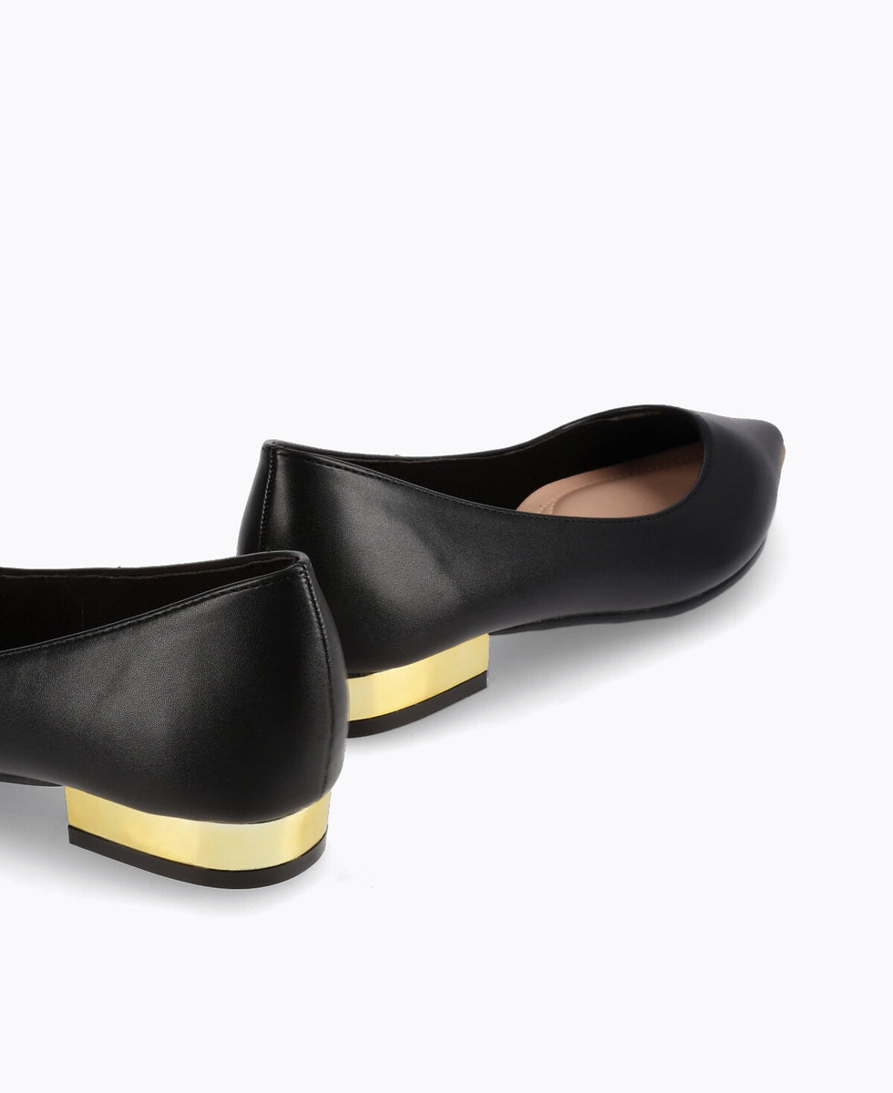 Lancy Flat Pumps - Black â DMK