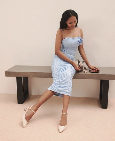 Crystal Clear Confidence Heel Pumps - Beige