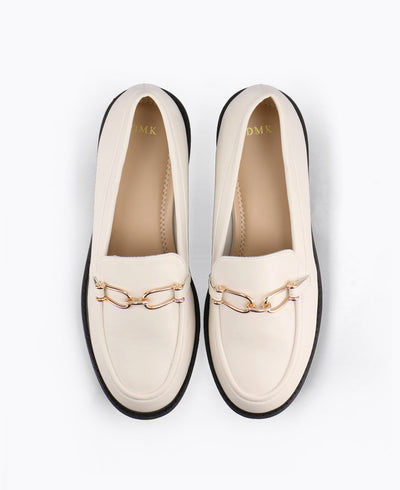 Alice Platform Loafers - Beige