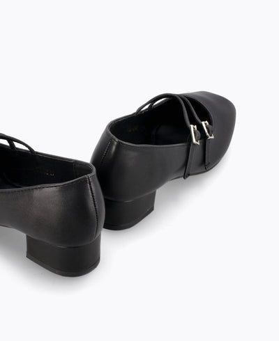 Carrie Mary Janes V2 - Matte Black