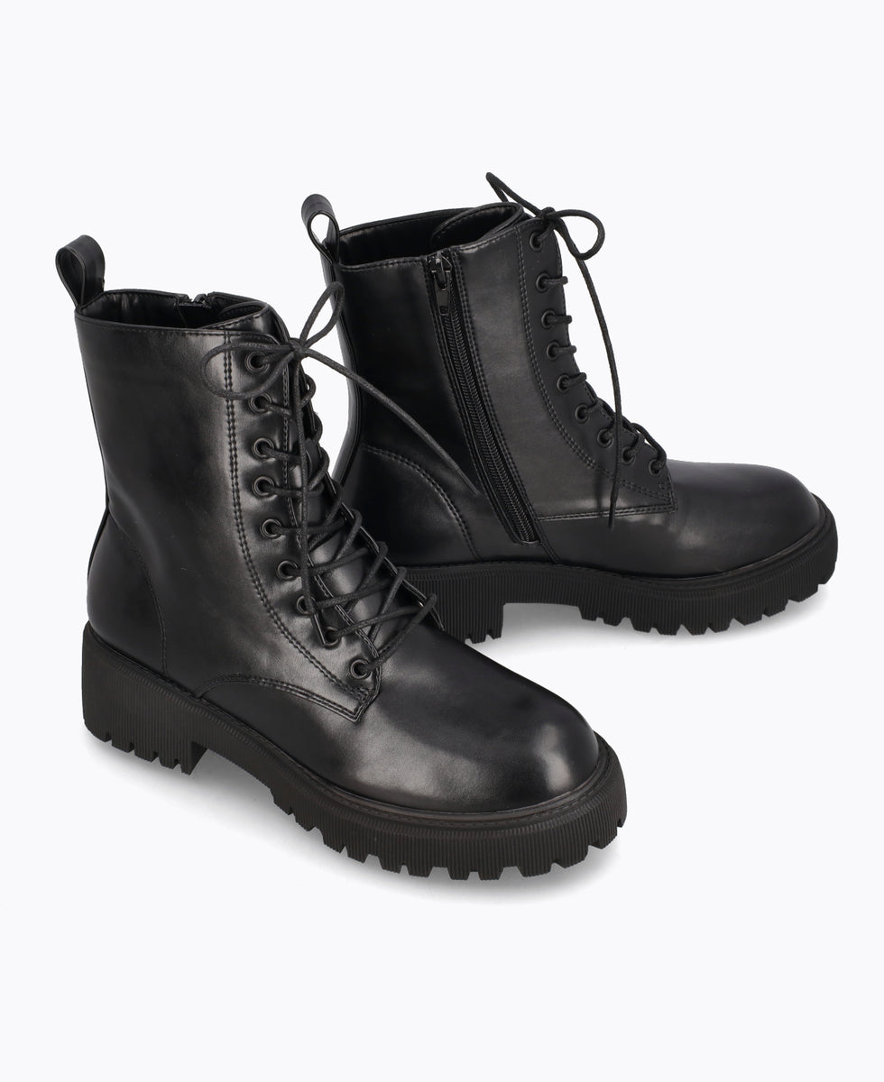 Enzo Combat Boots Black – DMK