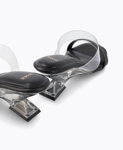 Jackie Heel Sandals - Black