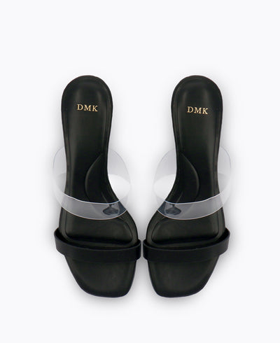 Jackie Heel Sandals - Black