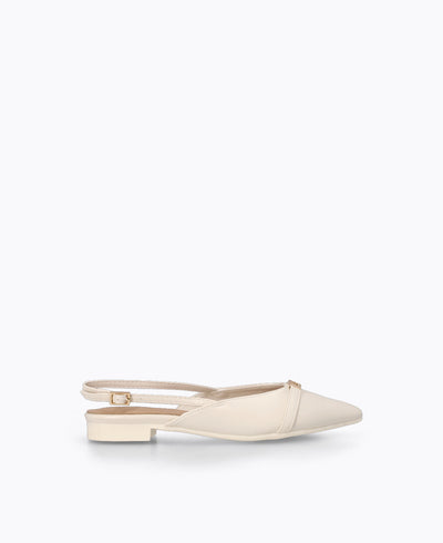 Jean Slingback Pumps - Beige