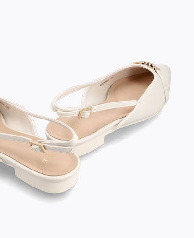 Jean Slingback Pumps - Beige