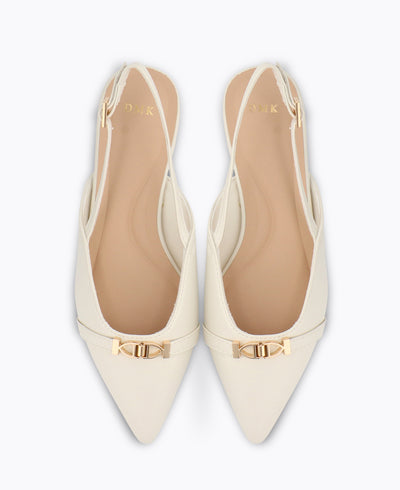 Jean Slingback Pumps - Beige