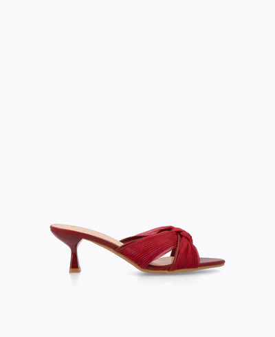Marisa Heel Sandals - Maroon