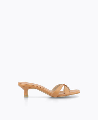 Miko Heel Sandals - Almond
