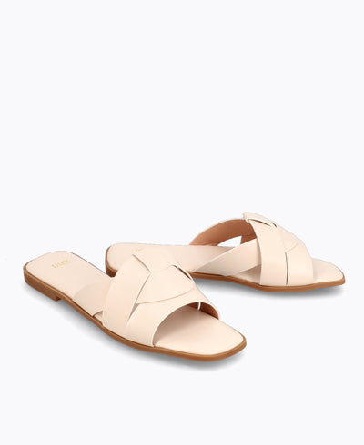 Ramona Flat Sandals - Beige