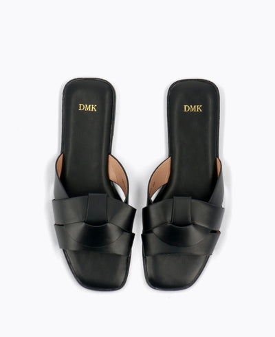 Ramona Flat Sandals - Black