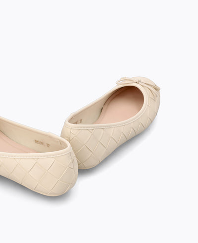 Simone Ballerina Flats - Beige
