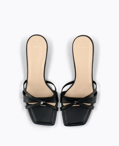 Sora Heel Sandals - Black