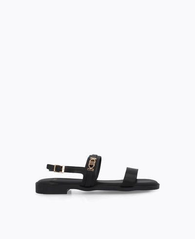 Clarke Flat Sandals - Black