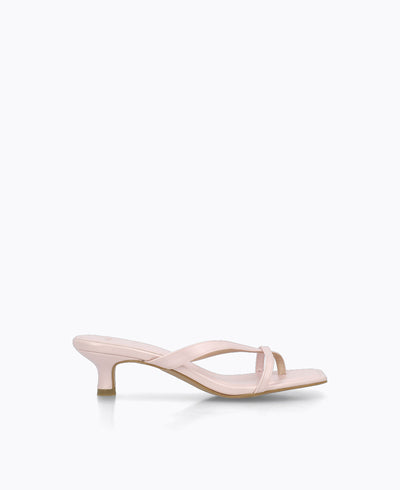 Kayla Thong Heel Sandals - Pink