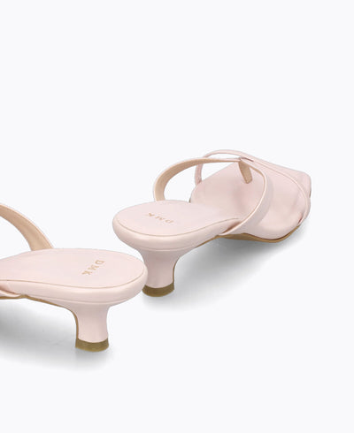 Kayla Thong Heel Sandals - Pink