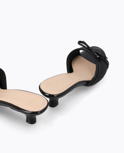 Riley Heel Sandals - Black
