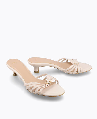 Vivian Heel Sandals - Beige