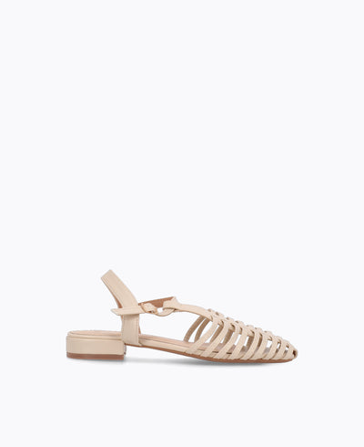 Bernice Flat Sandals - Beige