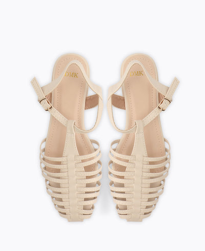 Bernice Flat Sandals - Beige