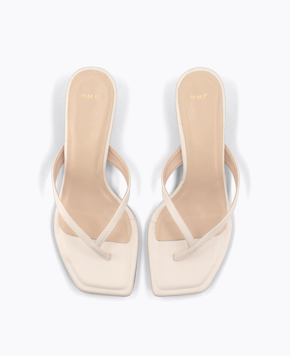 Karleen Thong Heel Sandals - Beige