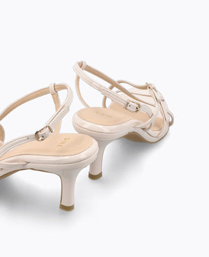 Maeve Strappy Heel Sandals - Beige