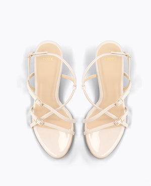 Maeve Strappy Heel Sandals - Beige