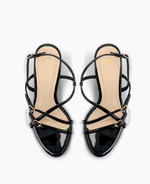 Maeve Strappy Heel Sandals - Black