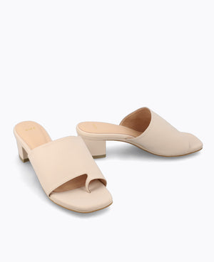 Dawn Heel Sandals - Beige
