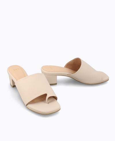Dawn Heel Sandals - Beige