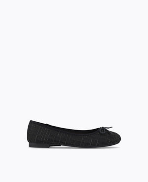 Stephanie Ballerina Flats - Black
