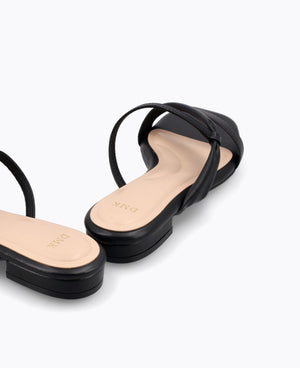 Maisie Flat Sandals - Black