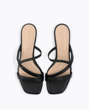 Maisie Flat Sandals - Black
