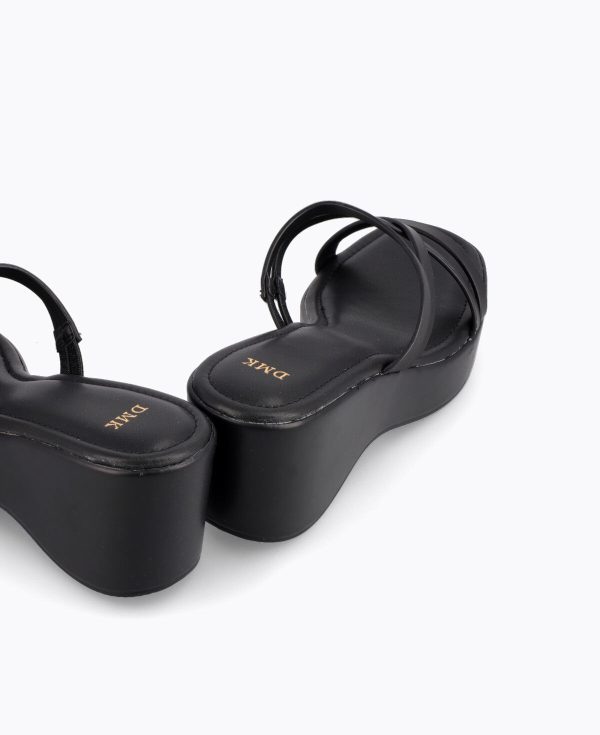 Stella Platform Heel Sandals - Black