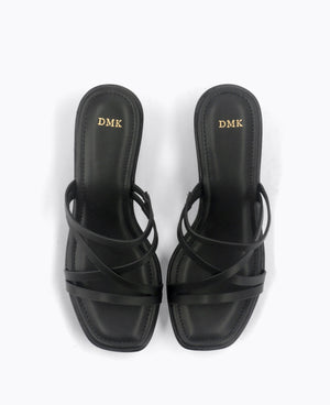 Stella Platform Heel Sandals - Black