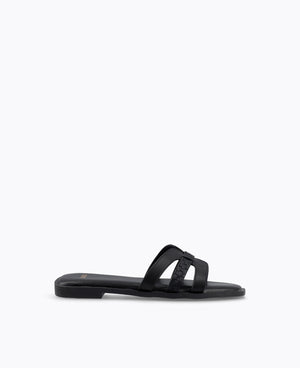 Erina Flat Sandals - Black