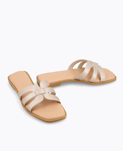 Erina Flat Sandals - Gold