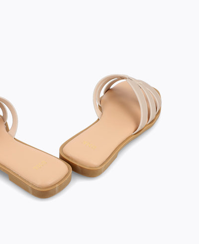 Erina Flat Sandals - Gold