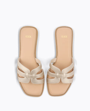 Erina Flat Sandals - Gold