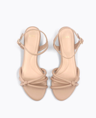 Scarlett Heel Sandals - Nude