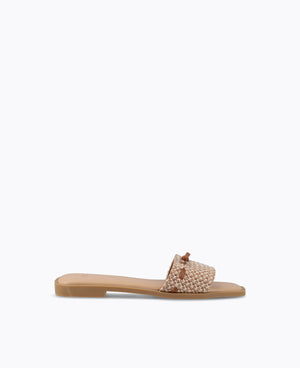 Clara Flat Sandals - Brown