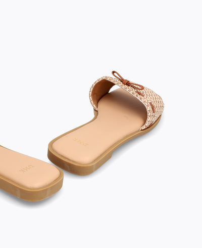 Clara Flat Sandals - Brown