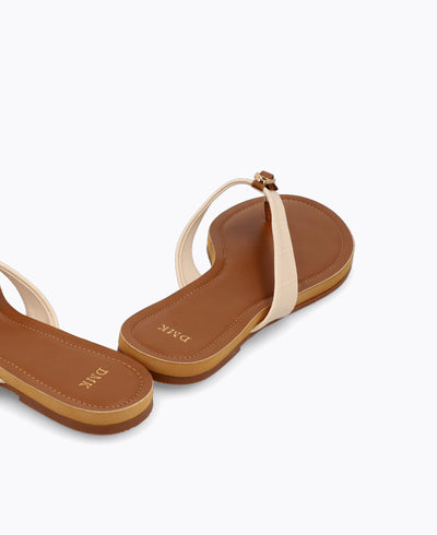 Sabine Flat Sandals - Beige