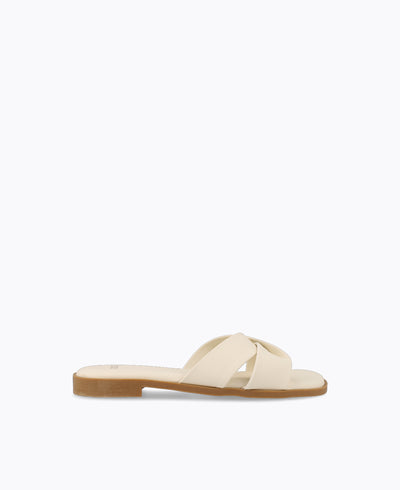 Molly Flat Sandals - Beige