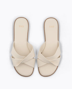 Molly Flat Sandals - Beige