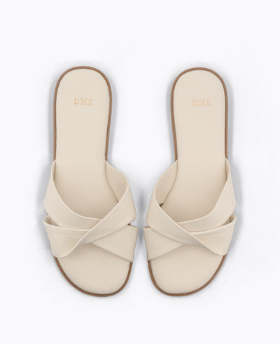 Molly Flat Sandals - Beige