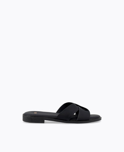 Molly Flat Sandals - Black