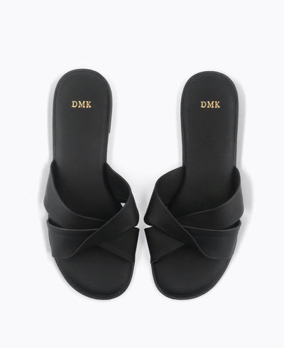 Molly Flat Sandals - Black